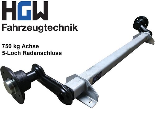 750 achse für - kg, anhänger