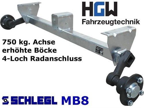 750 achse erhöhte - erhöhte, böcke